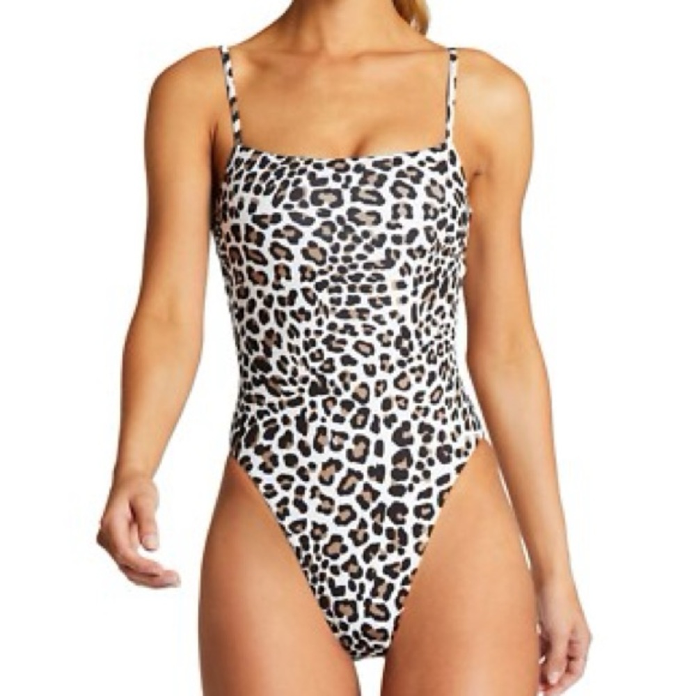 Vitamin A Black and White Animal Print One Piece bodysuit / bikini